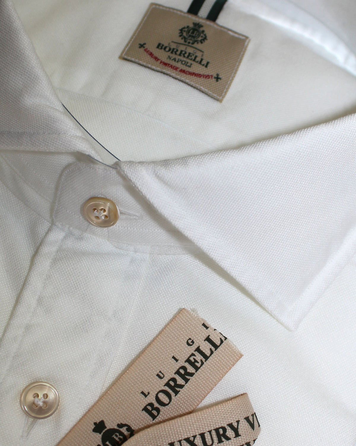 Luigi Borrelli Sport Shirt White XXL