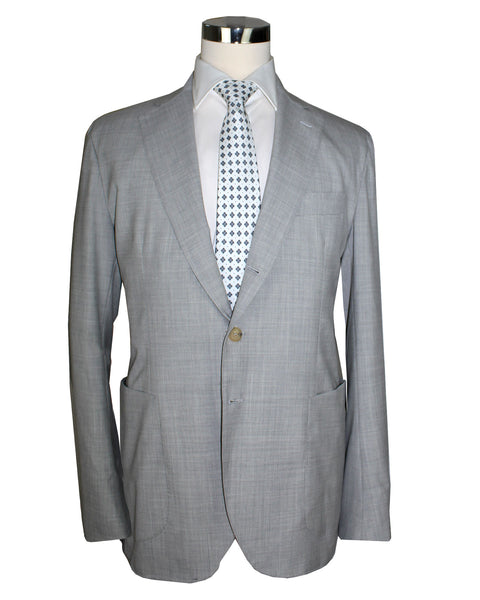 LUIGI BORRELLI グレースーツ　サイズ48 美品 borrelli-suit-
