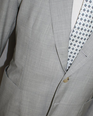 Luigi Borrelli Suit Gray EU 50/ US 40 Wool Silk