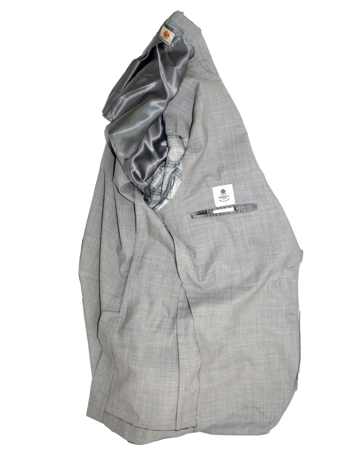 Luigi Borrelli Suit Gray EU 50/ US 40 Wool Silk