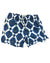 Luigi Borrelli Swim Shorts Blue Medallion Design 