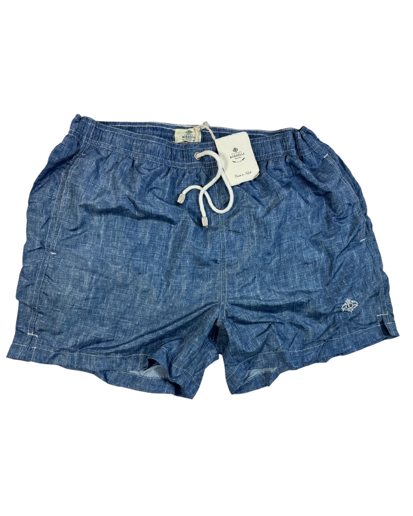 Luigi Borrelli Swim Shorts Denim Blue