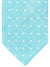 Luigi Borrelli Linen Silk Tie Aqua White Dots
