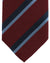Luigi Borrelli Tie Maroon Navy Blue Stripes