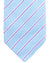 Luigi Borrelli Unlined Tie Sky Blue Magenta Stripes Design