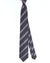 Luigi Borrelli Unlined Tie Gray Pink Stripes Design