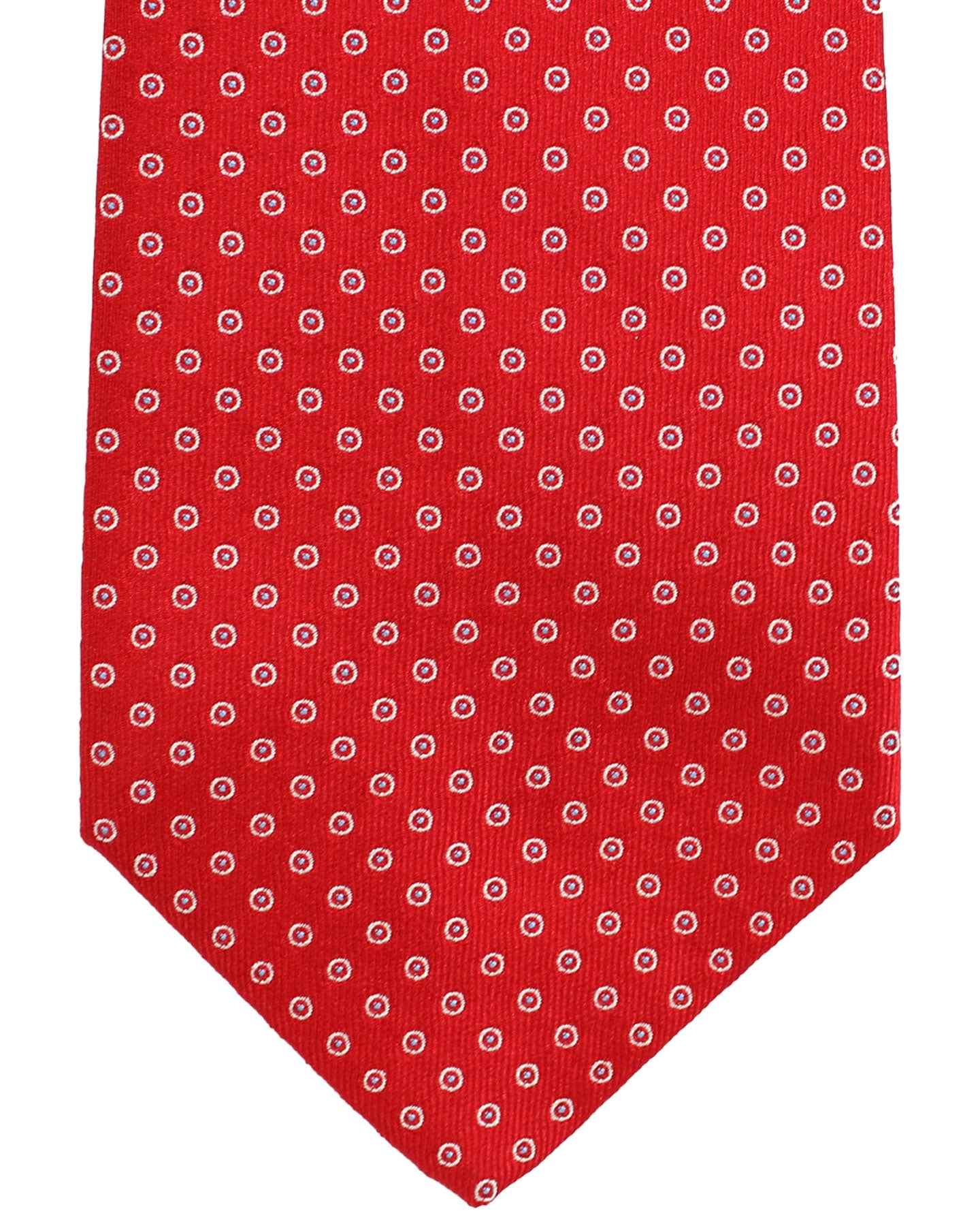 Luigi Borrelli Tie Red Circles Design