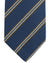 Luigi Borrelli Tie Midnight Blue Taupe Stripes Design