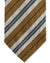 Luigi Borrelli Silk Tie Olive Gray Stripes Design