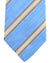 Luigi Borrelli Silk Tie Sky Blue Taupe Stripes
