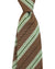 Luigi Borrelli Silk Tie Taupe Green Stripes