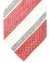 Luigi Borrelli Linen Silk Tie White Red Gray Stripes FINAL SALE