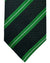 Luigi Borrelli Silk Tie Green Stripes