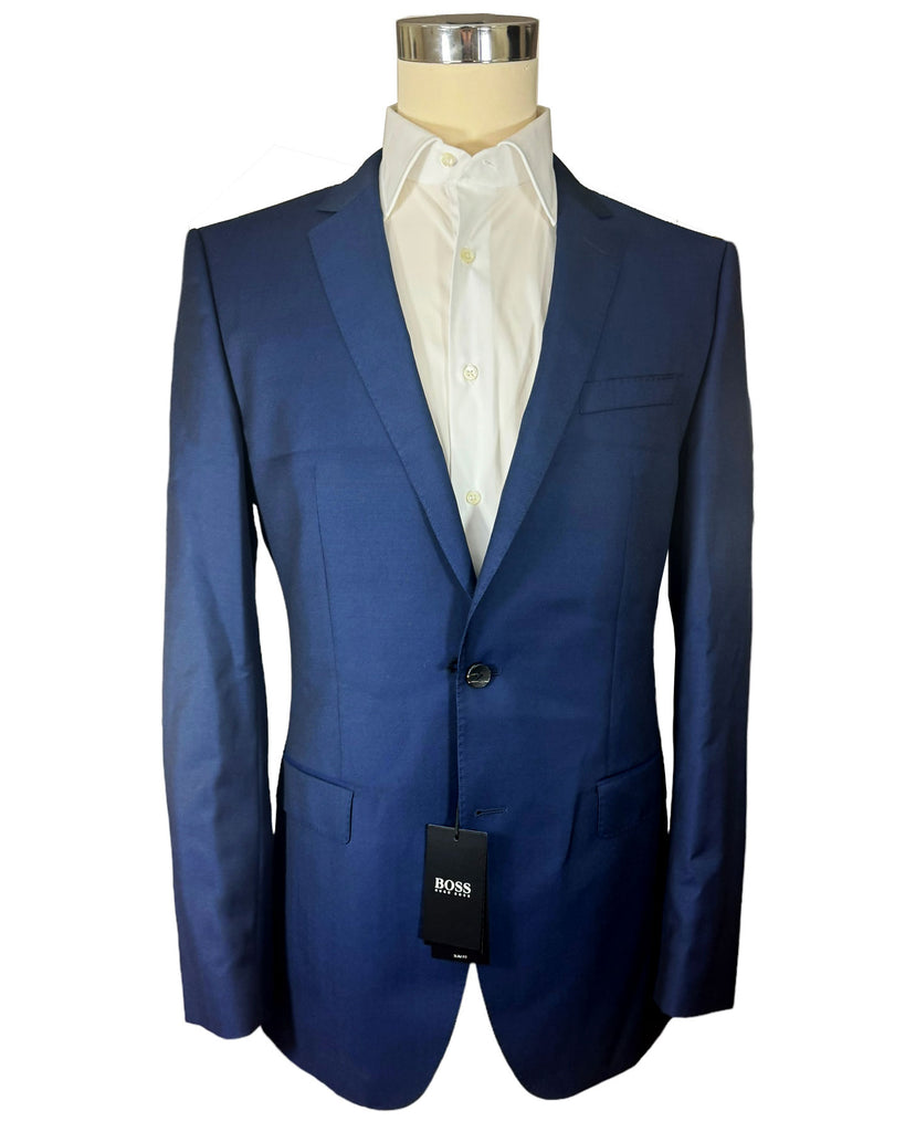 Hugo Boss Sport Coat Dark Blue - Slim Fit Wool Blazer EU 50 / US 40 L