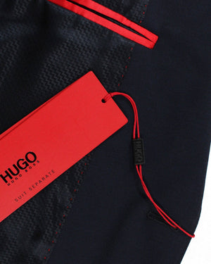 Hugo Boss Sport Coat Dark Blue - Virgin Wool Blazer EU 46 / US 36 L Slim Fit