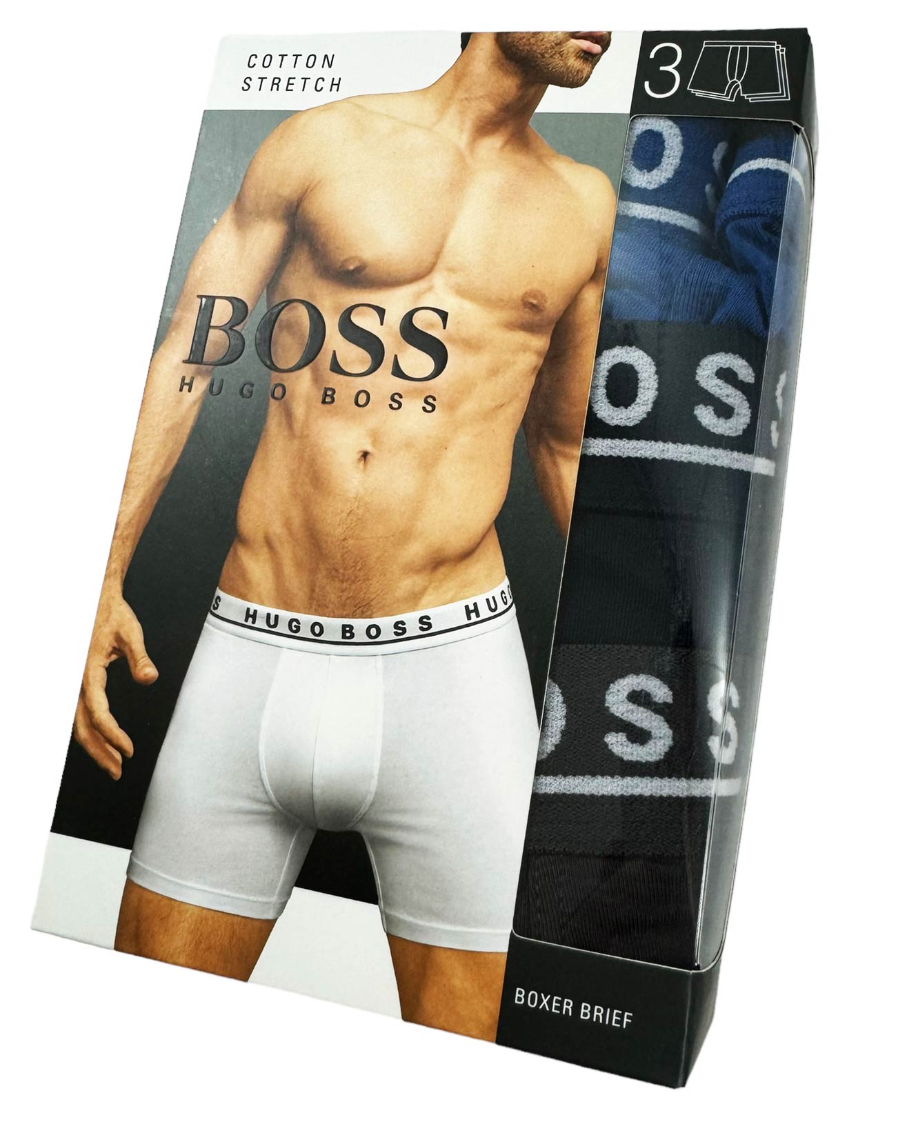 福袋 売れ残り Cotton Stretch Pack 3 Underwear Men Boss Hugo Boxer M Brief 服&ファッション小物