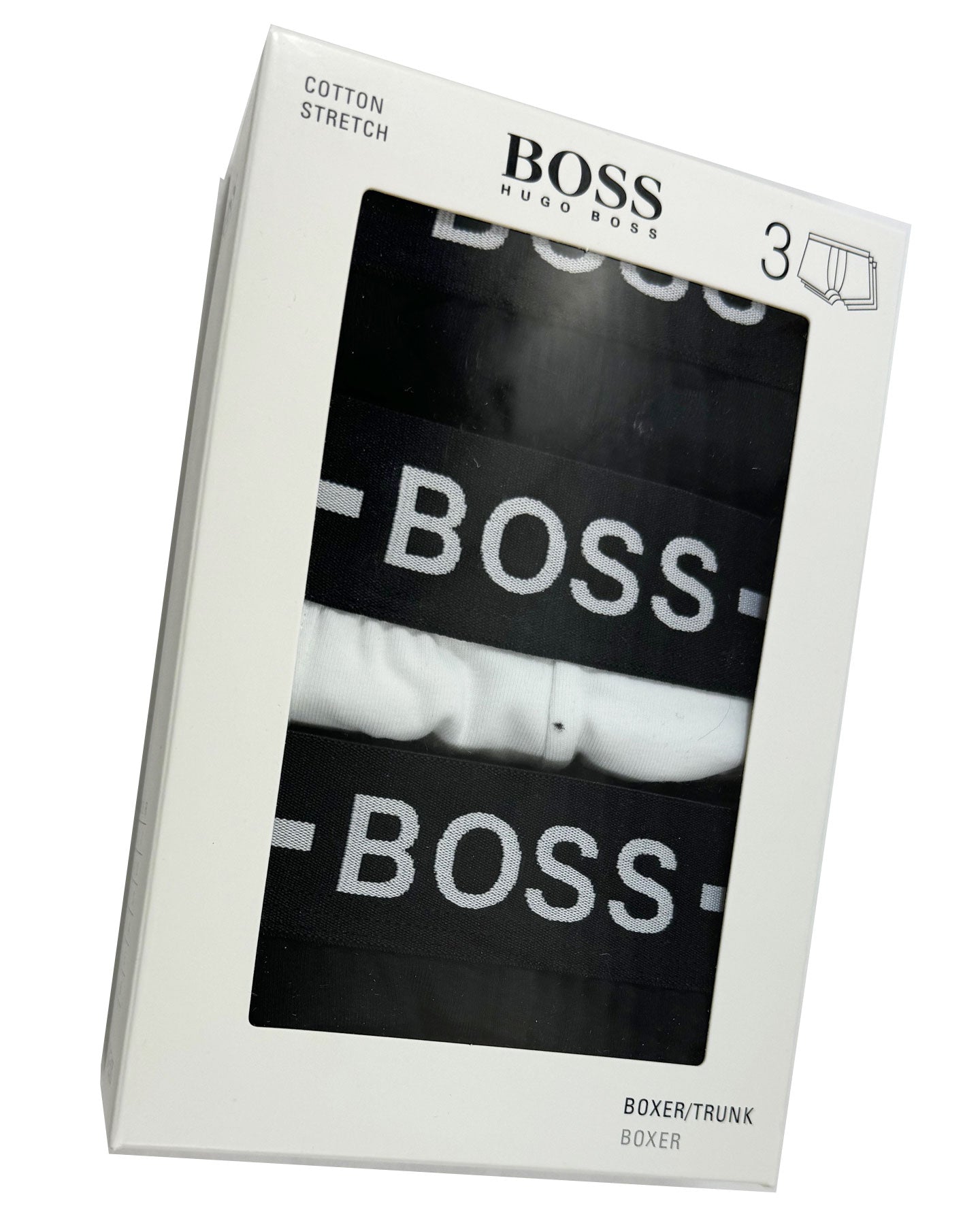Boxer Boss Para Hombre 3-Pack Stretch Cotton Low Rise Trunks