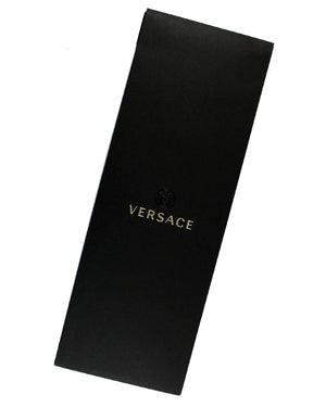 Versace Silk Tie Black Red Baroque Design