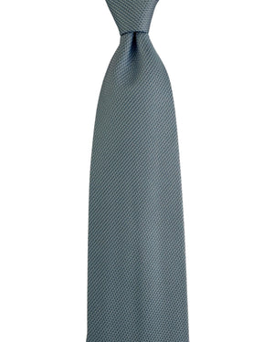 Brioni Silk Tie Blue Gray-Silver Pattern