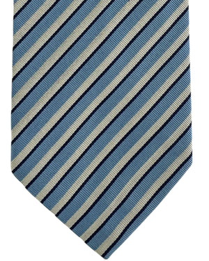New Brioni Tie Gray Blue Navy 