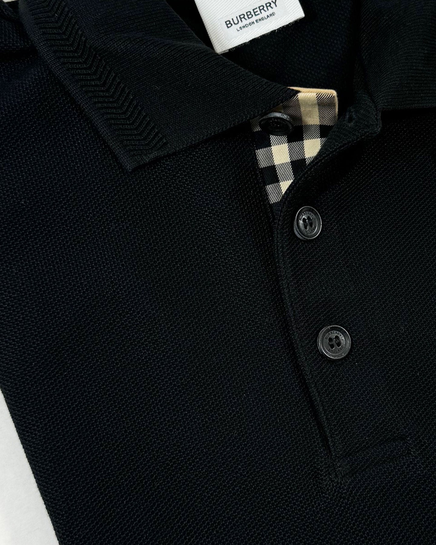 Burberry Men Polo Shirt Eddie Black M SALE