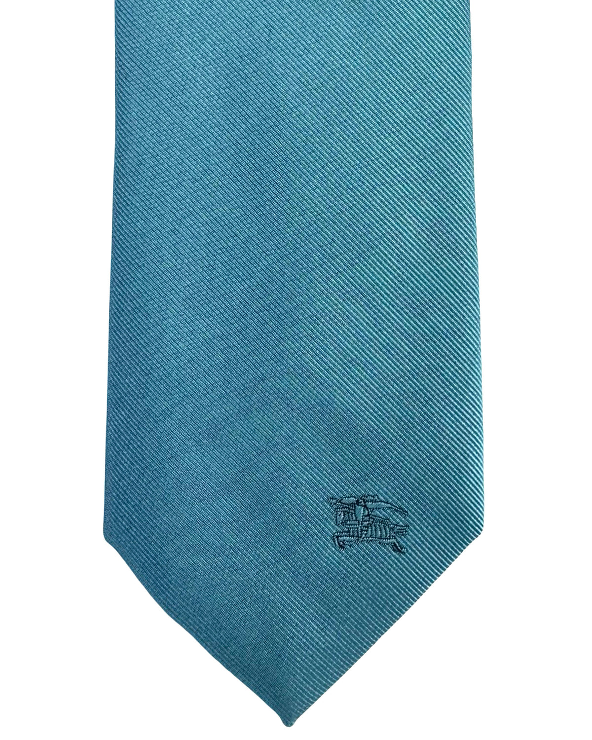 Burberry Skinny Tie Solid Light Blue Grosgrain