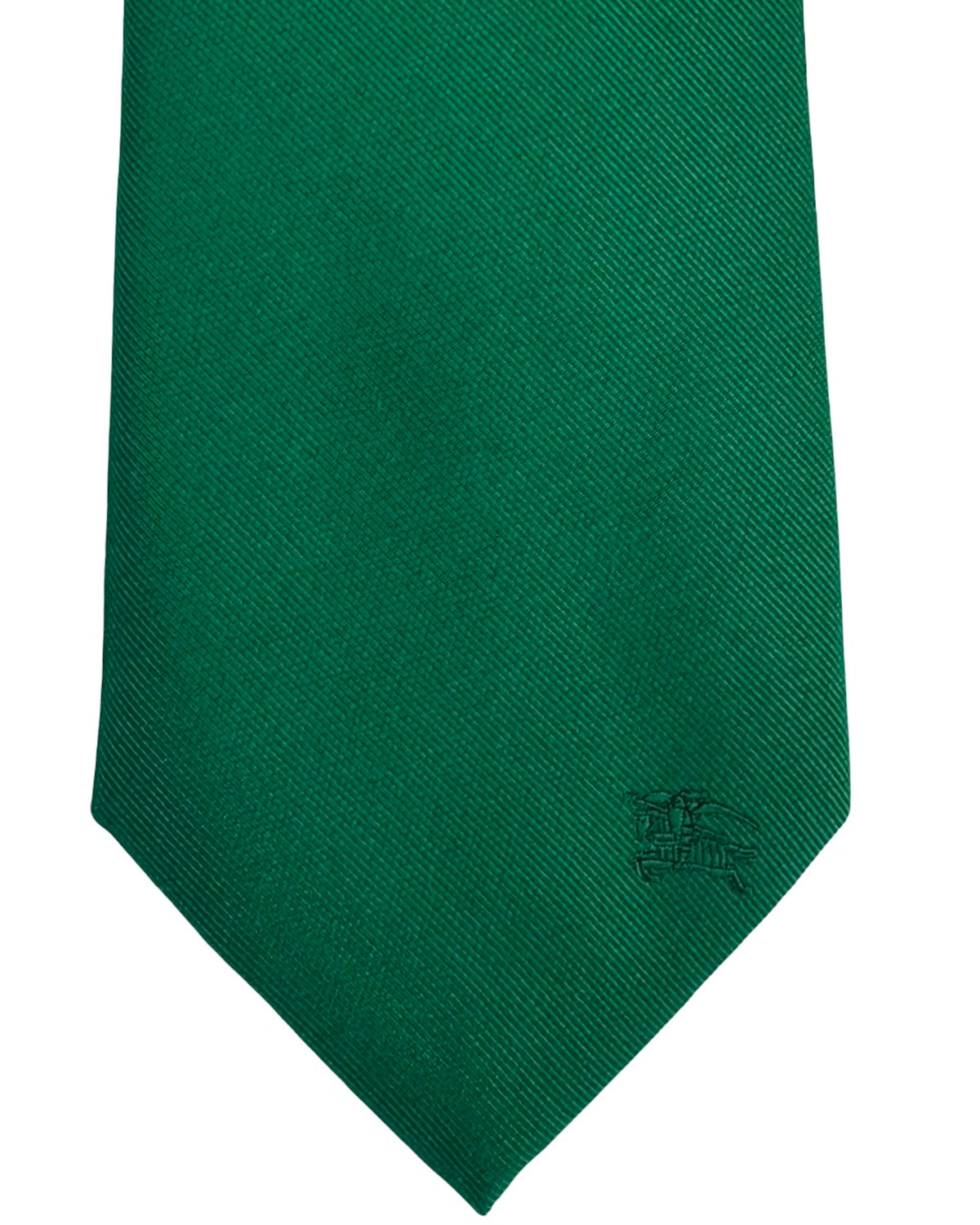 Burberry Tie Solid Bright Green Grosgrain