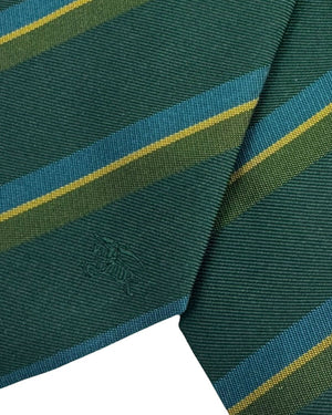 Burberry Tie Green Stripes Design