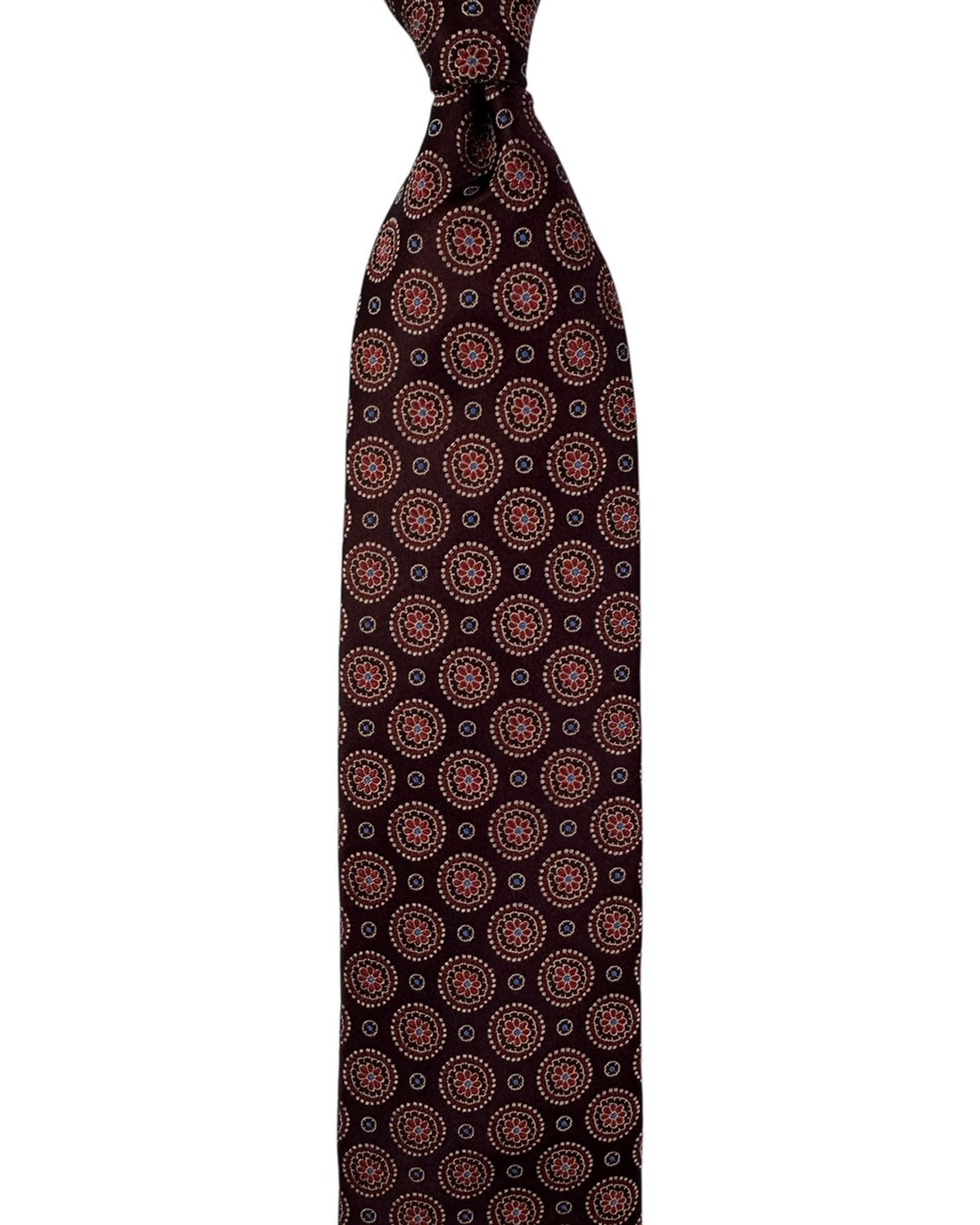 Canali Tie Maroon Medallion