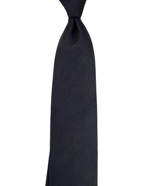 Canali Tie Solid Brown With Midnight Blue
