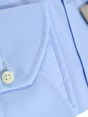 Canali Dress Shirt Blue Modern Fit 41 - 16 Impeccable