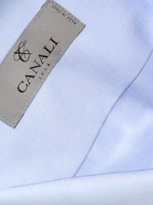 Canali Dress Shirt Light Blue Modern Fit 39 - 15 1/2