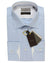 Genuine Canali Dress Shirt White Blue Aqua Design