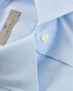 Canali Dress Shirt Blue - Modern Fit 41 - 16
