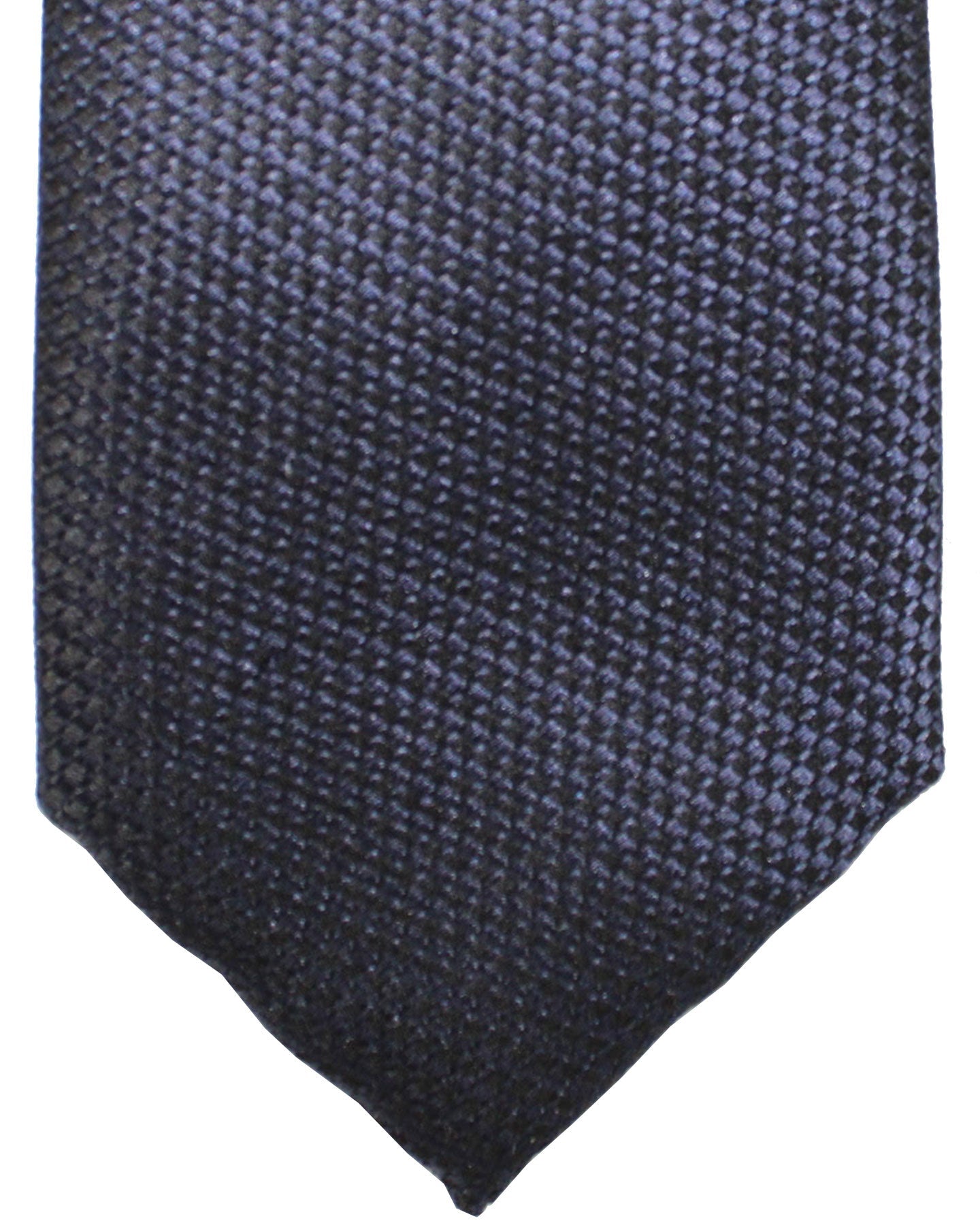 Canali Tie Black Midnight Blue Geometric