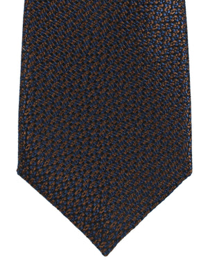 Canali Silk Tie Brown Gray Pattern