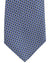 Canali Silk Tie Royal Blue Silver Geometric Pattern