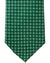 Canali Silk Tie Green Navy Silver Micro Pattern