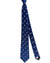 Canali Silk Tie Dark Blue Medallions Pattern