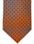 Canali Silk Tie Orange Micro Pattern - Classic Italian
