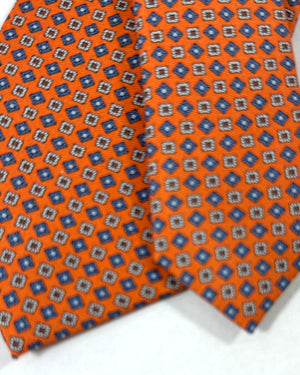 Canali Silk Tie Orange Micro 