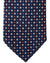 Canali Silk Tie Midnight Blue Red Mini Floral