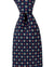 Canali Silk Tie Midnight Blue Red Mini Floral