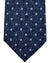 Canali Tie Midnight Blue Silver Mini Dots - Jacquard Silk