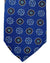 Canali Tie Royal Blue Brown Aqua Floral - Jacquard Silk