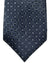 Canali Silk Tie Dark Blue Silver Micro Pattern Pattern