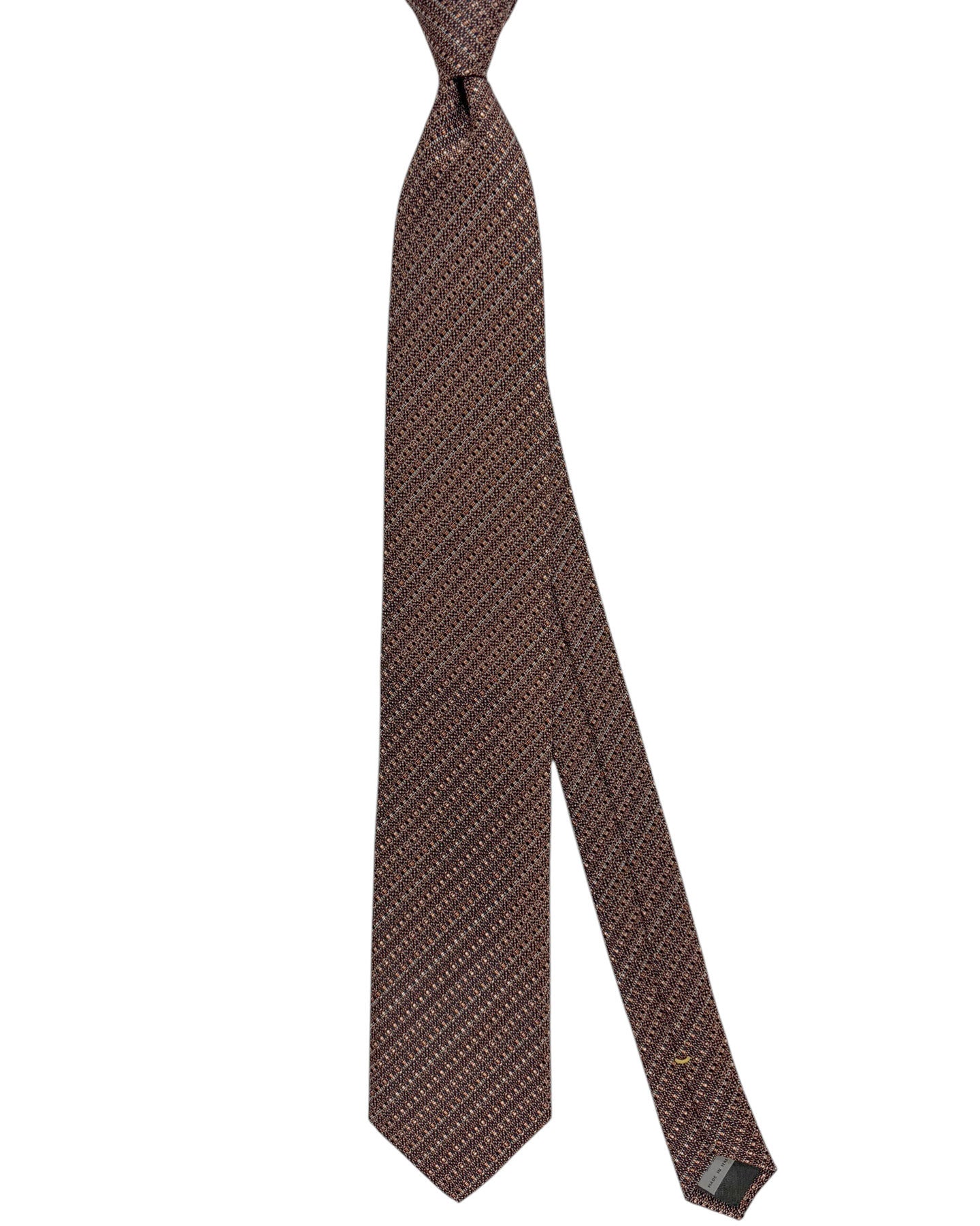 Canali Silk Tie Brown Stripes - NEW 2024 Collection