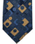 Canali Silk Tie Dark Blue Light Taupe Geometric - NEW 2024 Collection