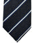 Canali Silk Tie Dark Brown Dark Blue White Stripes - NEW 2024 Collection