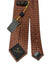 Canali Silk Tie Rust Brown Mini Flowers